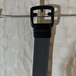 Lane Bryant Belt 26 28 Black Faux Leather Silver Tone Buckle 3X Plus Size Womens